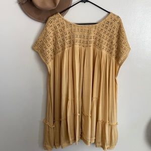 Free People Sunfest Tunic dress in yellow M